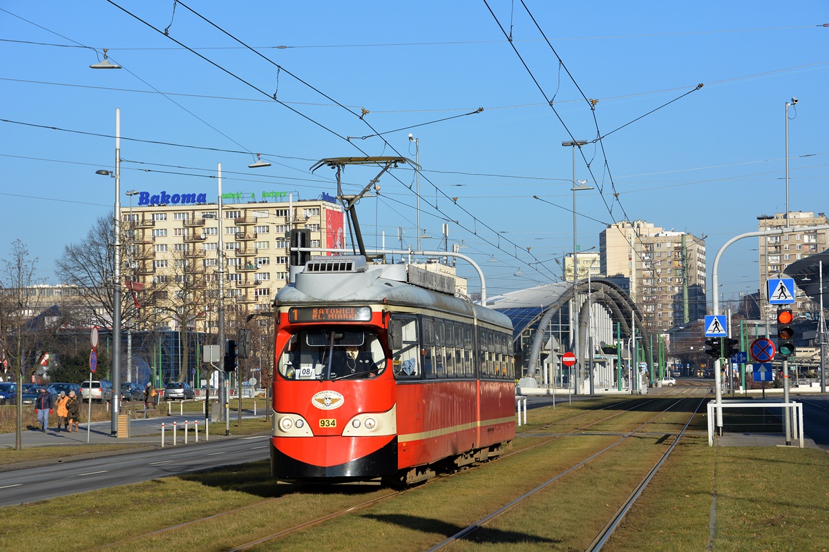 Silesia trams, SGP Type E1 # 934