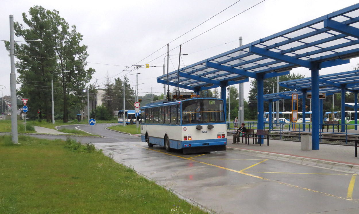 Острава, Škoda 14TrM № 3258; Острава — Троллейбусные линии и инфраструктура