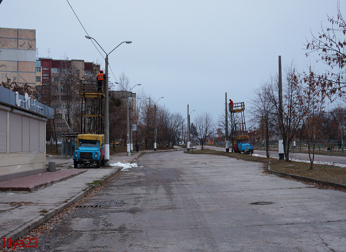 Zhytomyr — Construction of the line in the neighborhood Khmilnyky