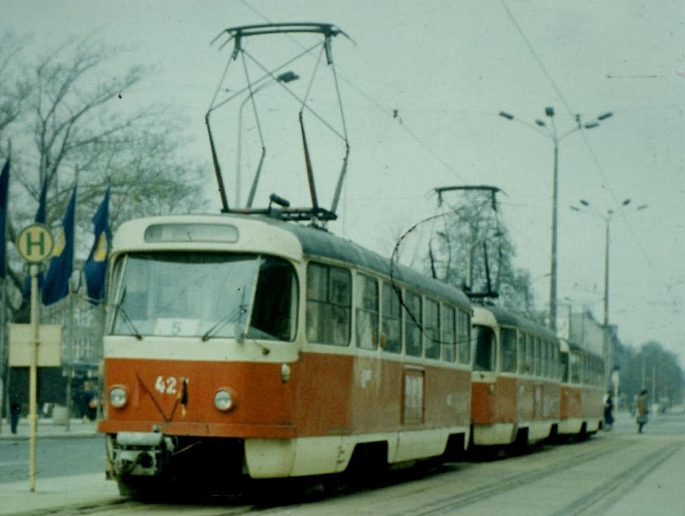 Хемниц, Tatra T3D № 427; Хемниц — Старые фотографии