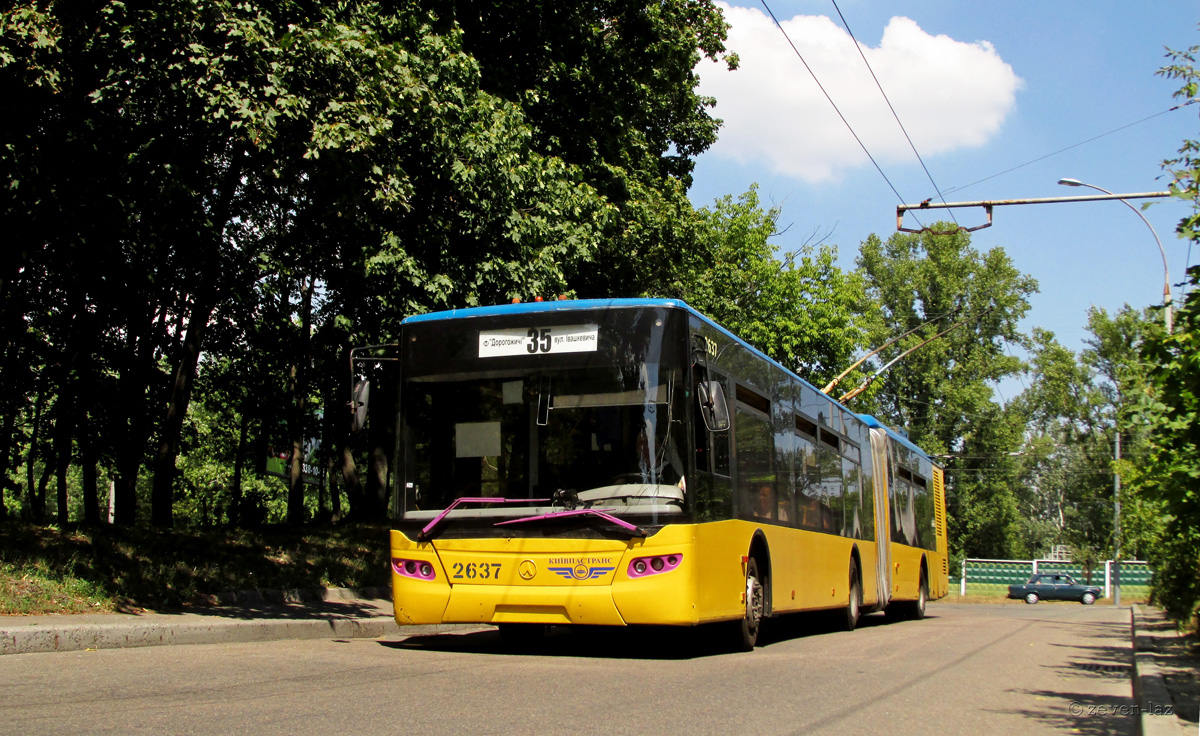 Киев, ЛАЗ E301D1 № 2637; Киев — Троллейбусные линии: Служебные линии