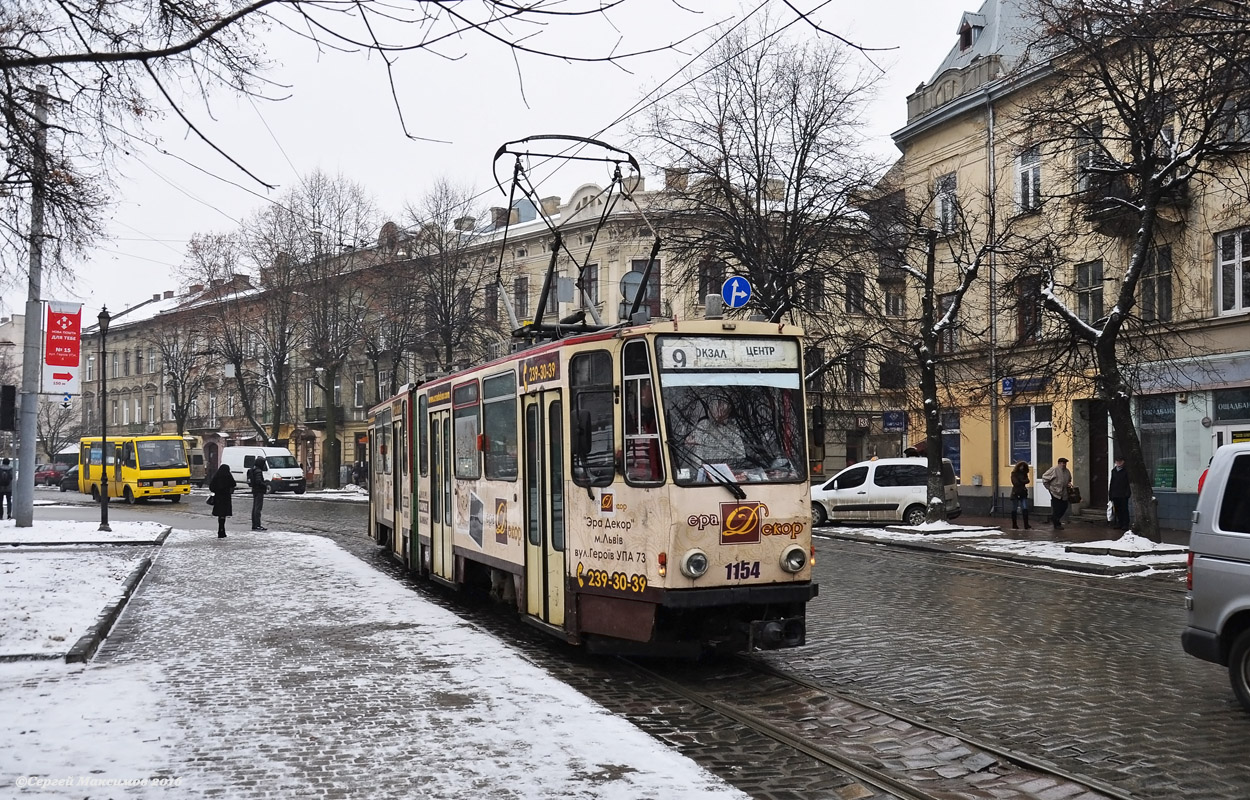 Львов, Tatra KT4D № 1154