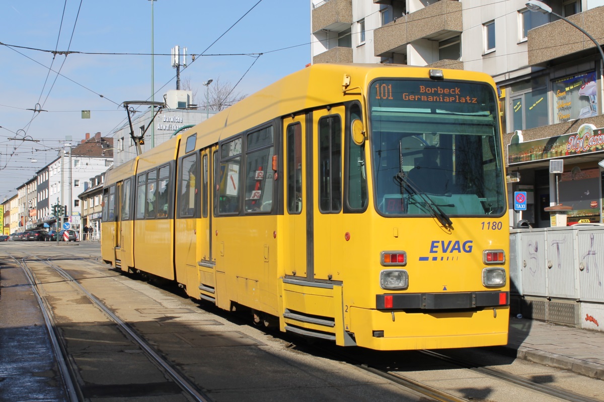 Essen - Mülheim an der Ruhr, Duewag M8C Nr. 1180