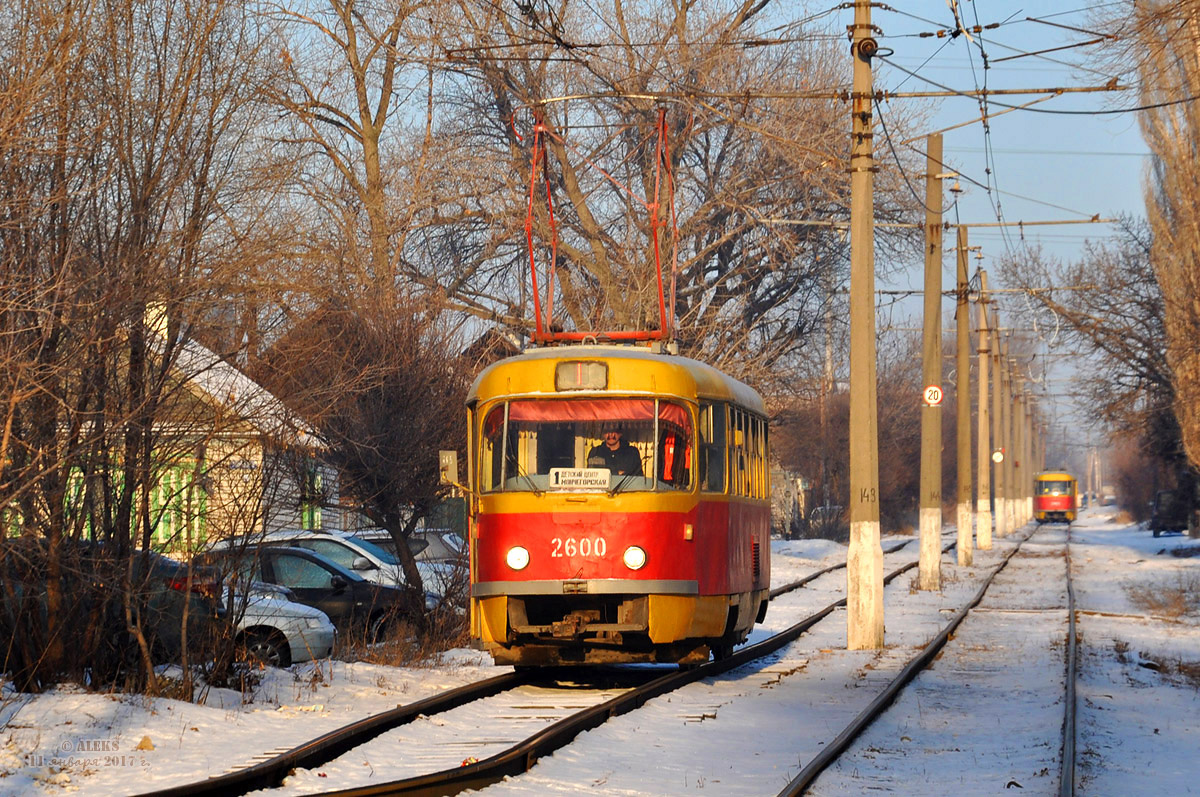 Волгоград, Tatra T3SU (двухдверная) № 2600