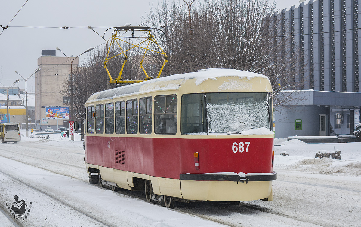 Каменское, Tatra T3SU № 687