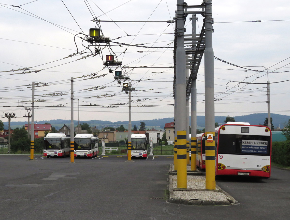 Опава — Троллейбусные линии и инфраструктура