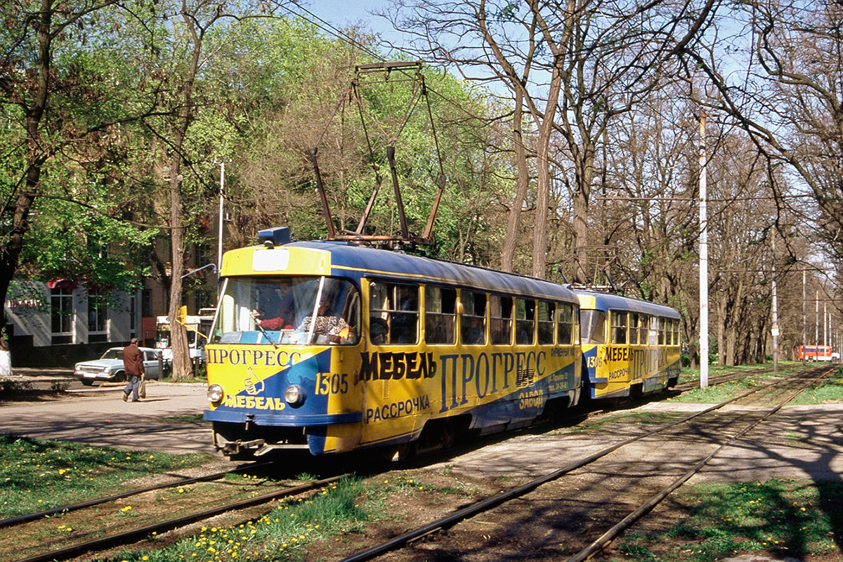 Dnipro, Tatra T3SU № 1305; Dnipro — Old photos: Shots by foreign photographers