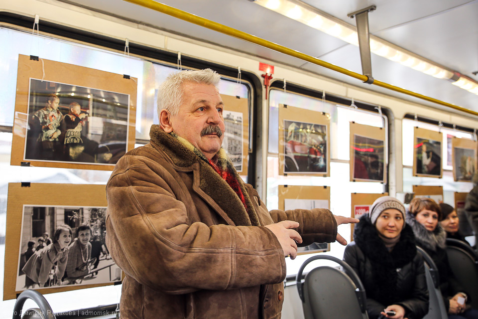 Omsk, 71-605EP № 84; Omsk — 21.01.2017 — Photo exhibition "Revived tram history"