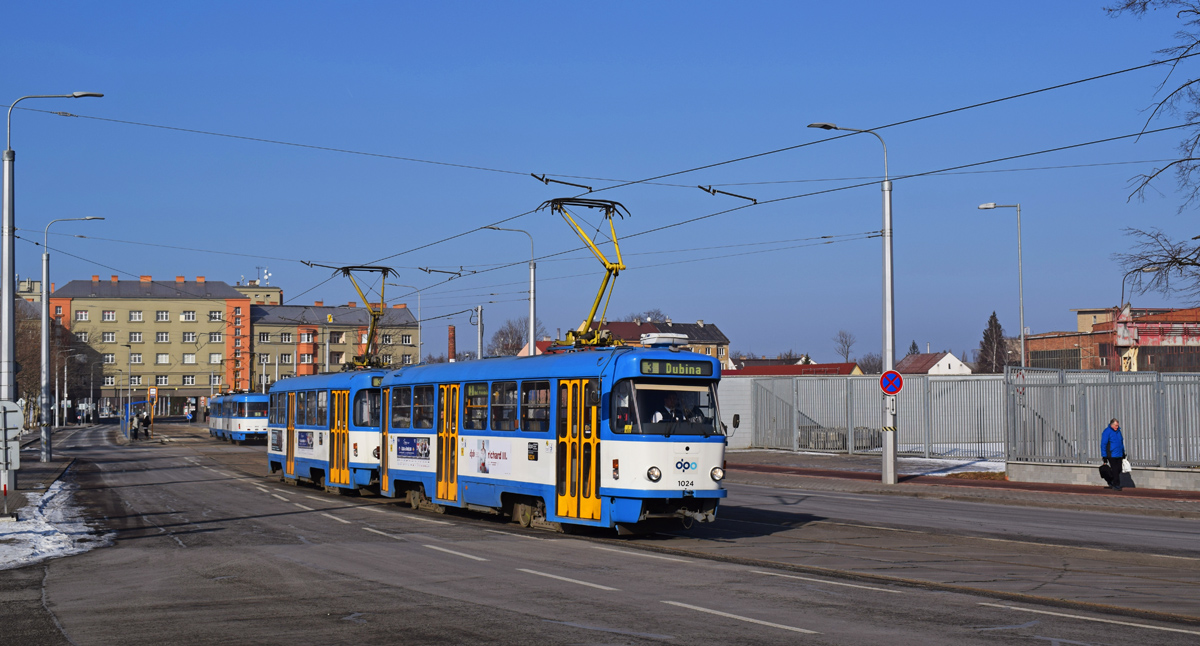 Ostrava, Tatra T3R.P № 1024