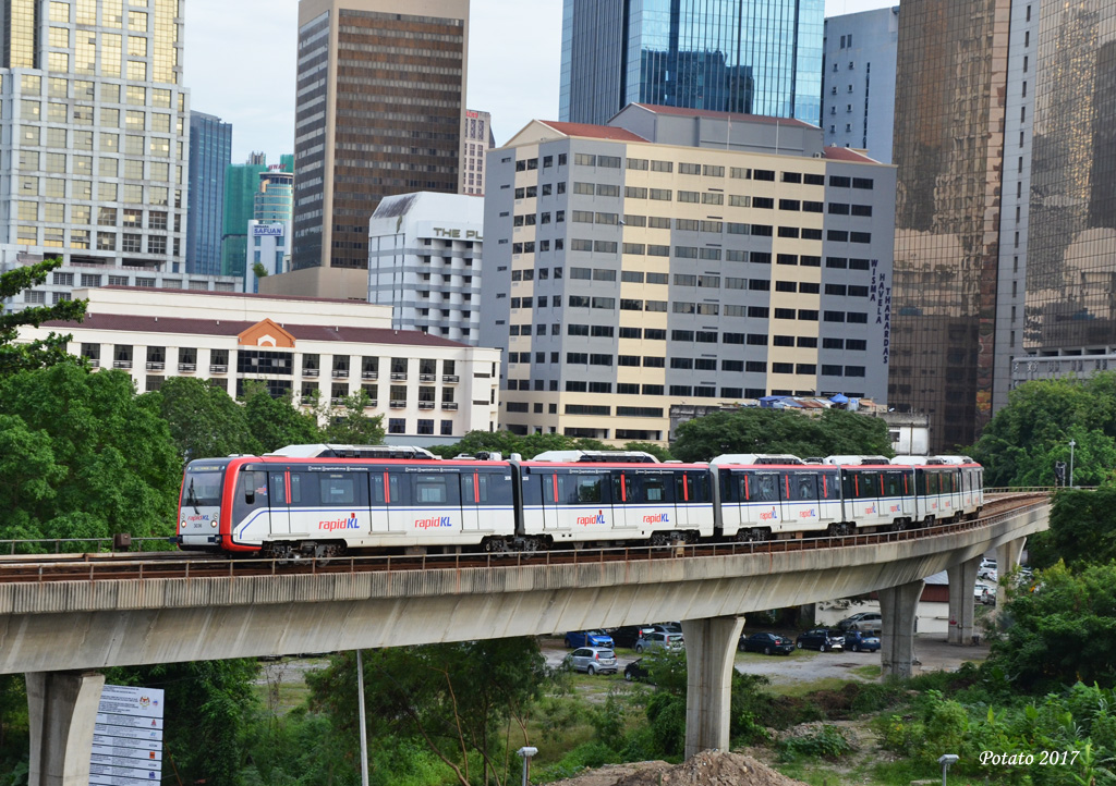 Куала-Лумпур, CSR Zhuzhou AMGLRV № 3036; Куала-Лумпур — Линия 3/4 — LRT (Ampang / Sri Petaling Line)