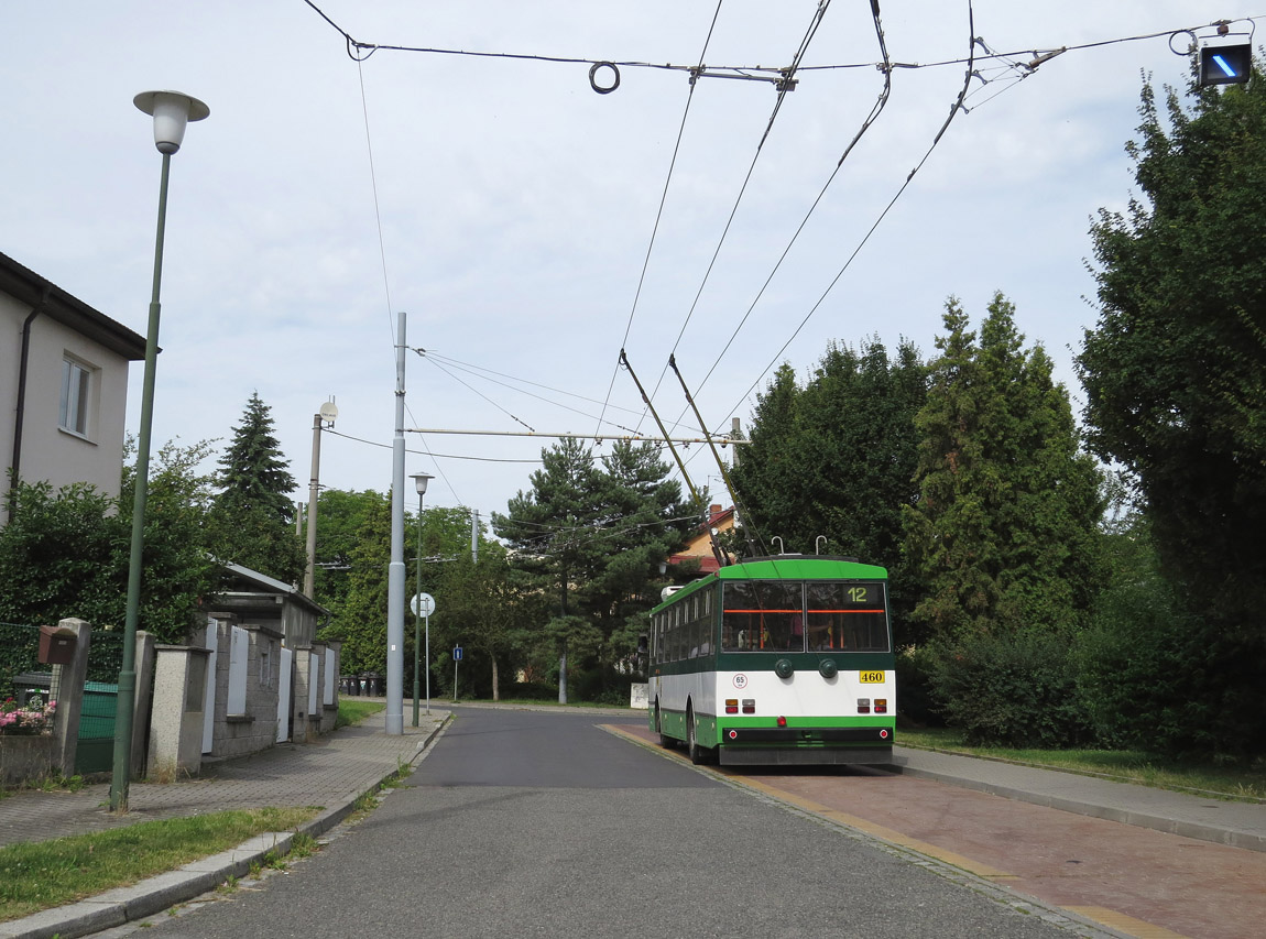 Пльзень, Škoda 14TrM № 460; Пльзень — Троллейбусные линии и инфраструктура