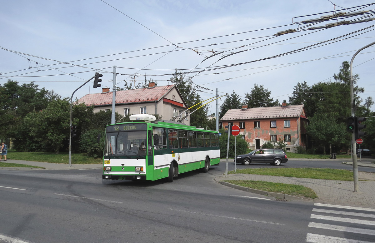 Пльзень, Škoda 14TrM № 460; Пльзень — Троллейбусные линии и инфраструктура