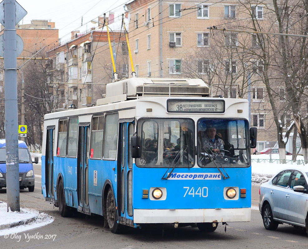 Москва, ЗиУ-682ГМ1 (с широкой передней дверью) № 7440