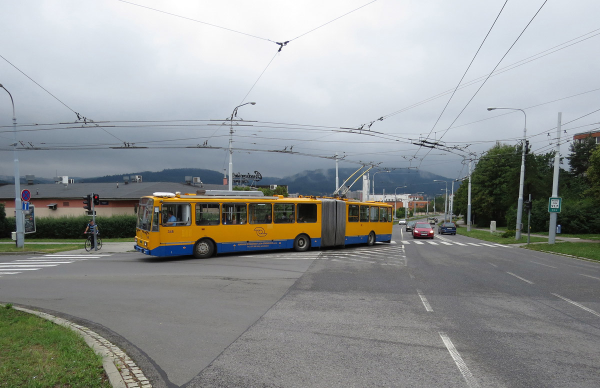 Злин, Škoda 15Tr13/6M № 348; Злин — Троллейбусные линии и инфраструктура