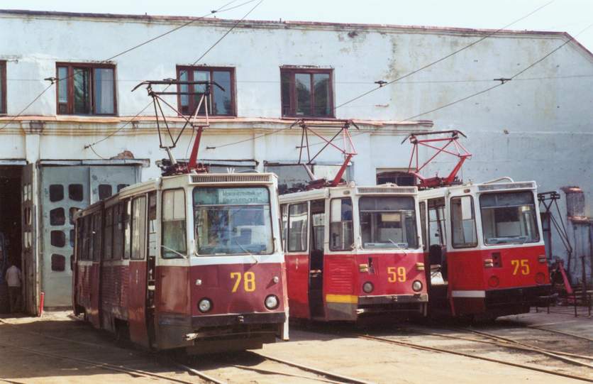 Ярославль, 71-605 (КТМ-5М3) № 78; Ярославль, 71-605 (КТМ-5М3) № 59; Ярославль, 71-605 (КТМ-5М3) № 75