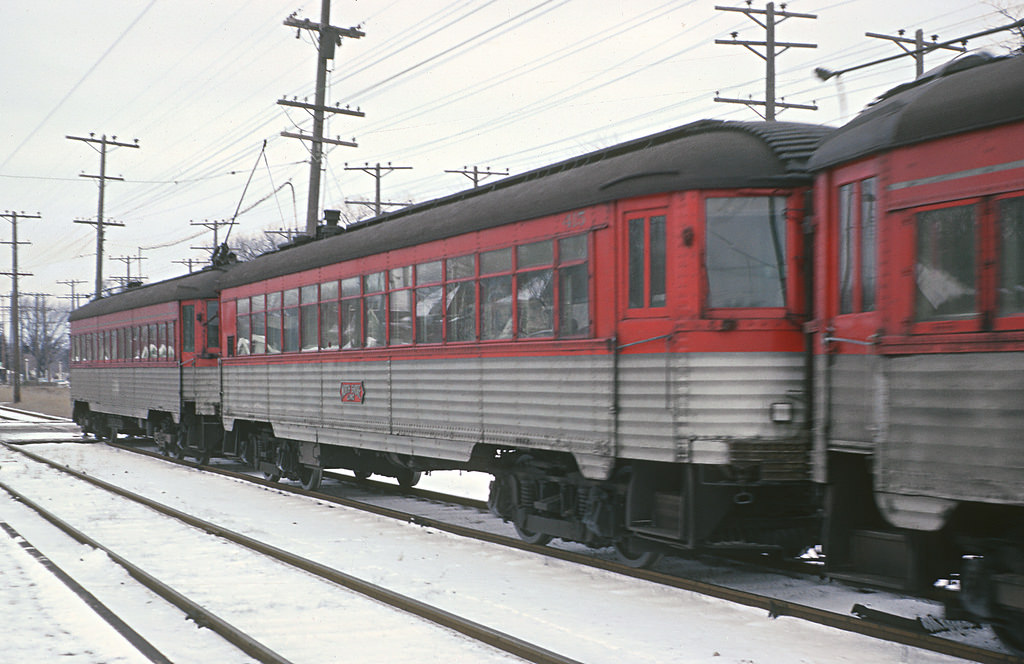 Highwood, IL, Cincinnati interurban trailer car # 415