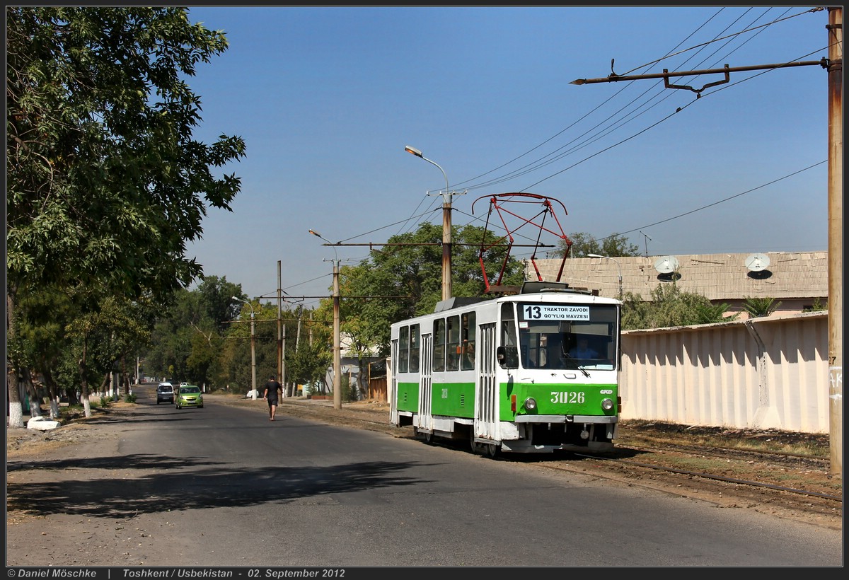 Tashkent, Tatra T6B5SU # 3026
