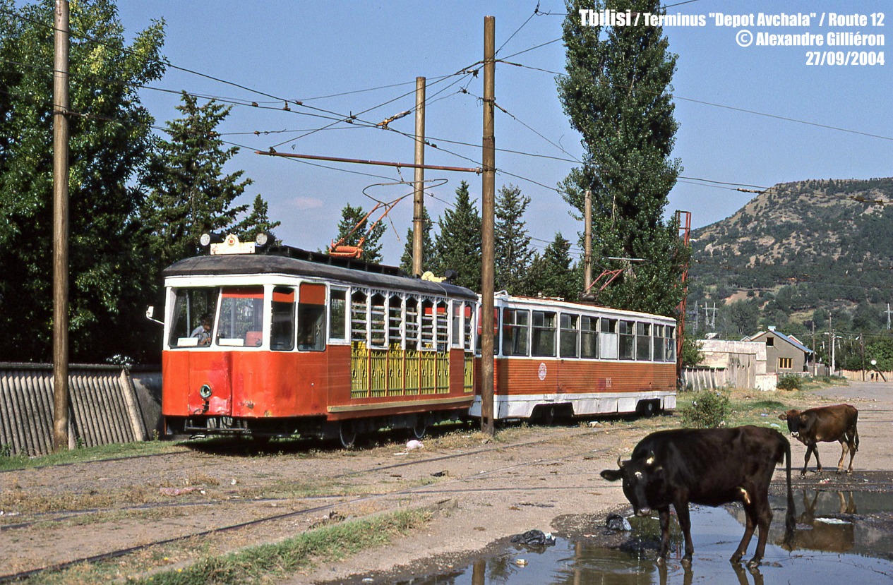 Тбилиси, КТМ-2 № 100; Тбилиси, 71-605 (КТМ-5М3) № 183