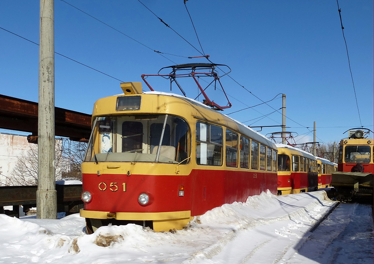 Oryol, Tatra T3SU № 051; Oryol — Tram cars in storage; Oryol — Tram depot named by Y. Vitas
