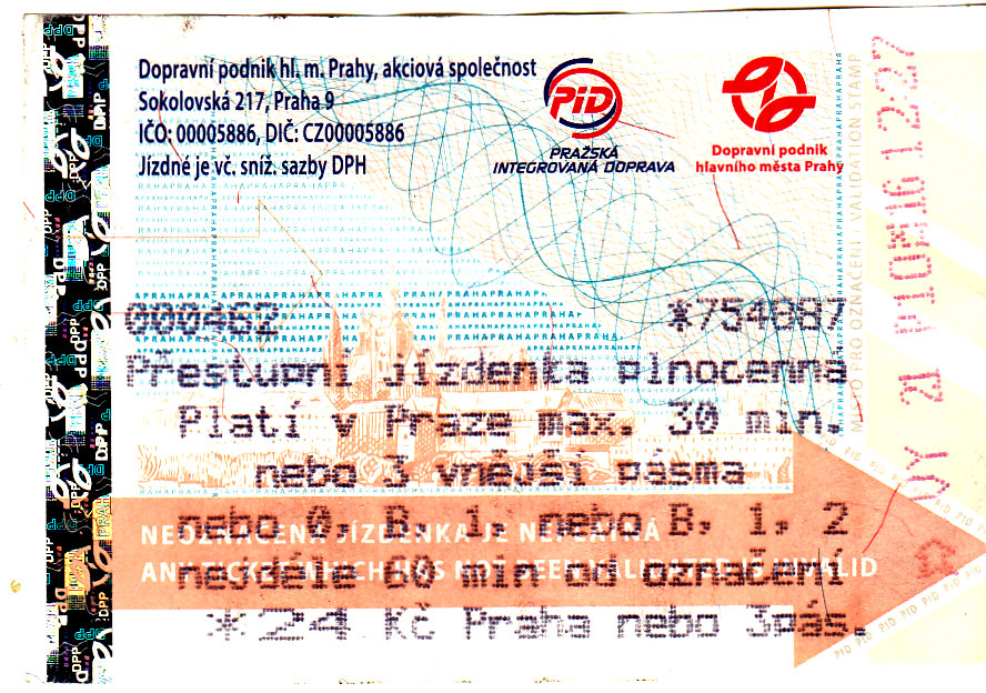Прага — Проездные документы