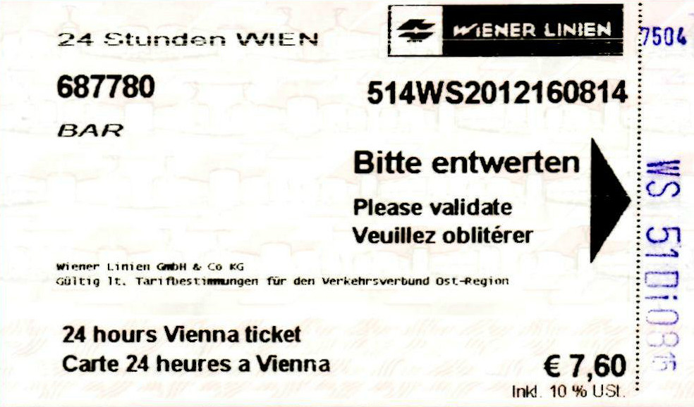 维也纳 — Tickets