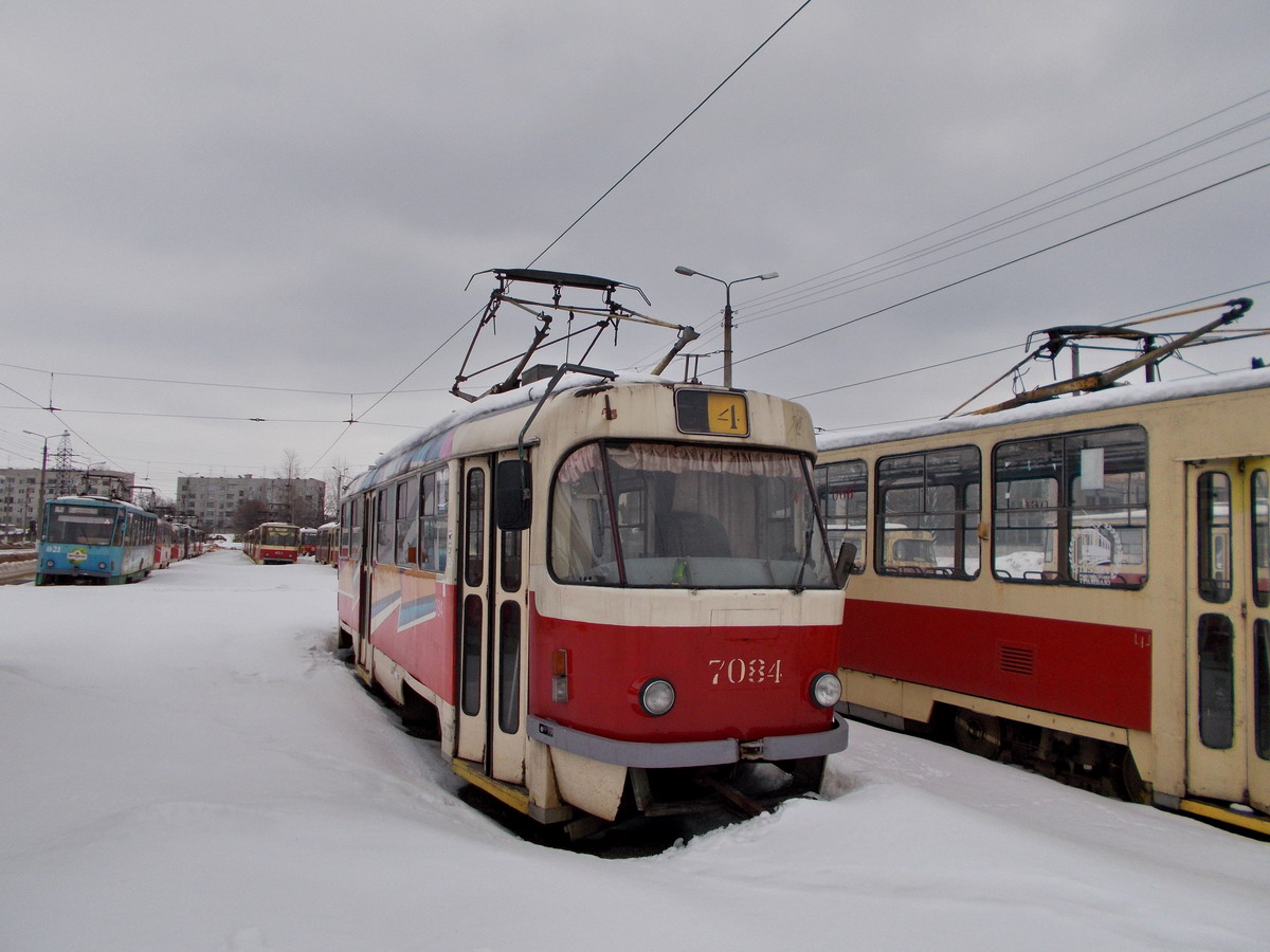 Kursk, Tatra T3SUCS nr. 7084; Kursk — The territory of East tram depot