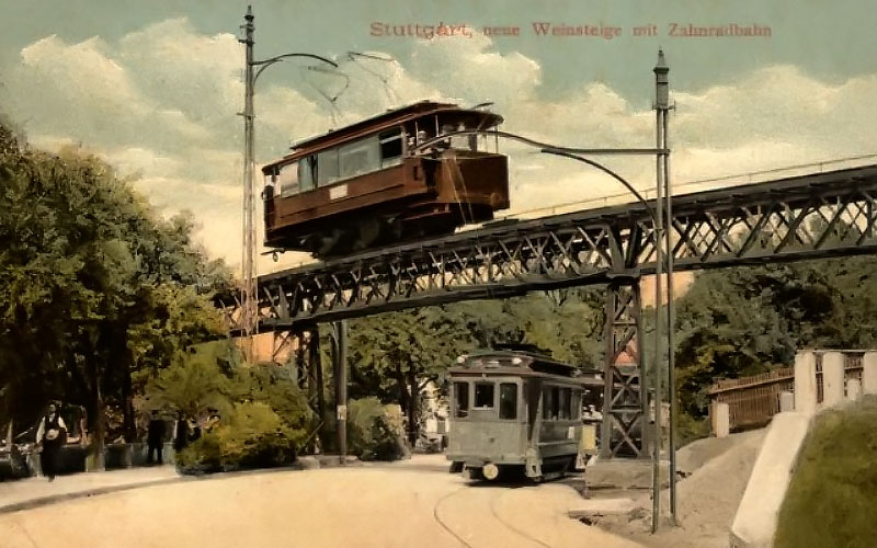 Stuttgart — Miscellaneous photos; Stuttgart — Rack Railway (SSB Zahnradbahn)