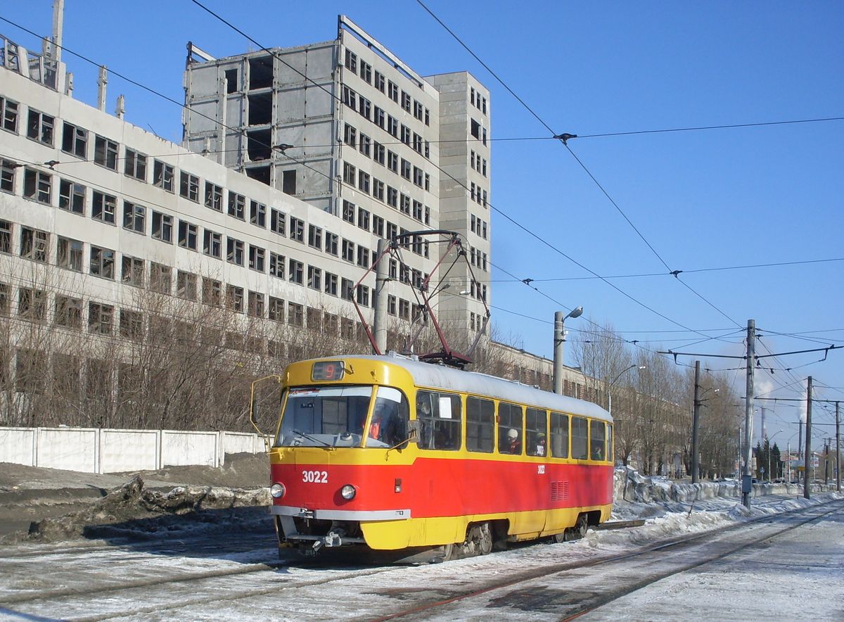 Barnaul, Tatra T3SU № 3022