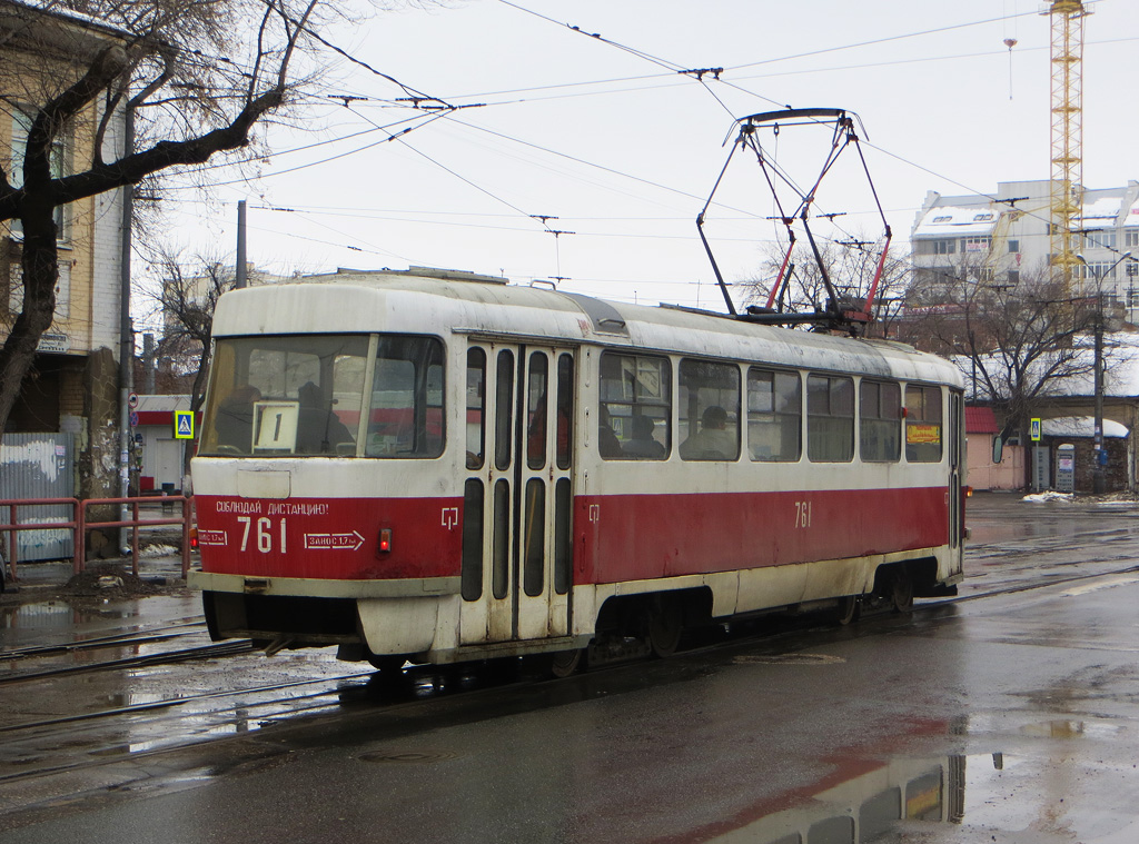 Самара, Tatra T3SU (двухдверная) № 761