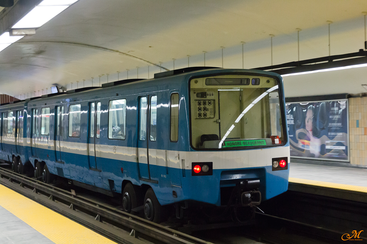 Монреаль, Canadian Vickers MR-63 моторный № 81-743; Монреаль — Métro de Montréal -> Ligne verte