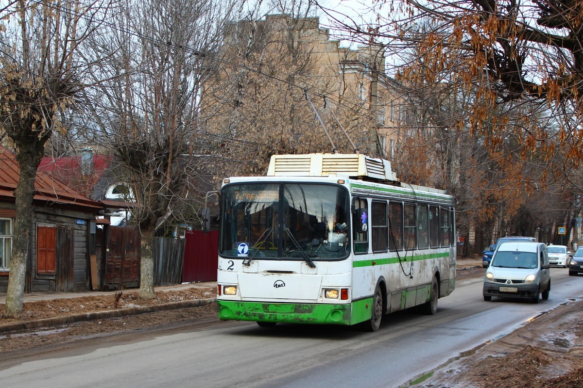 特维尔, LiAZ-5280 # 2; 特维尔 — Trolleybus lines: Central district