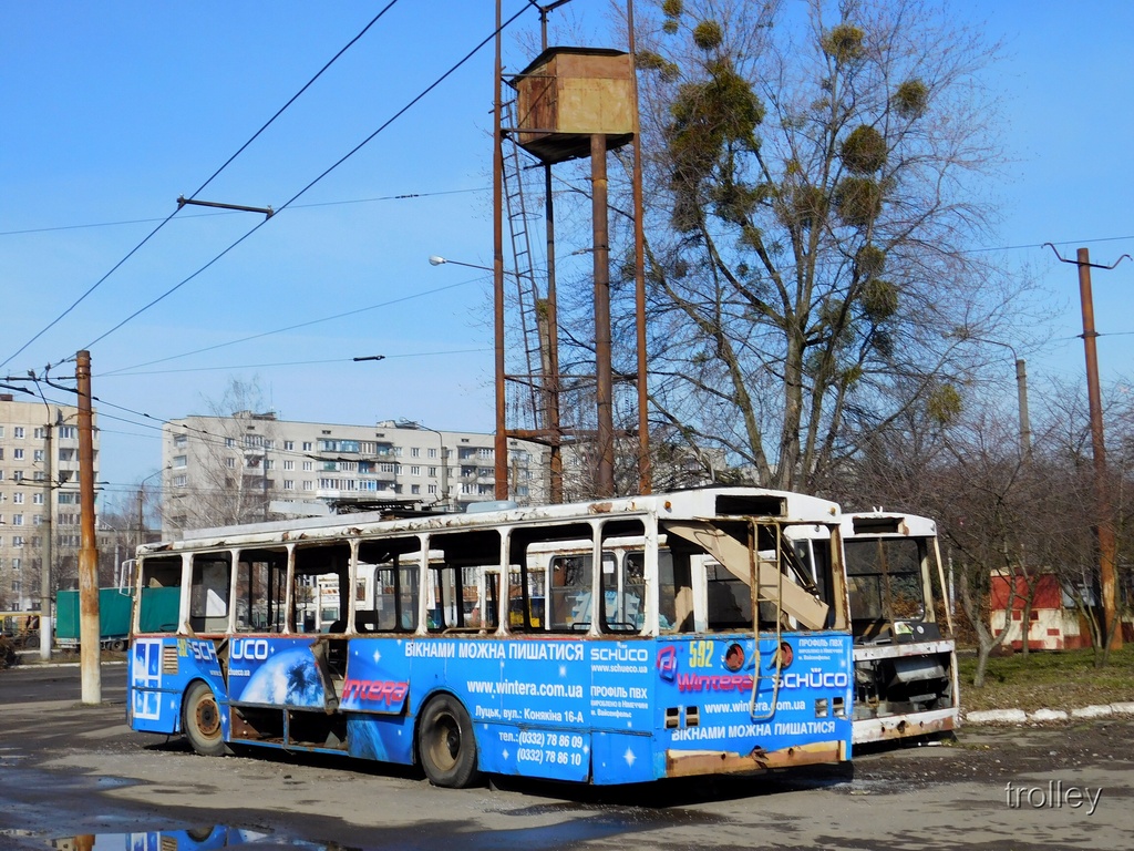 Львов, Škoda 14Tr08/6 № 592