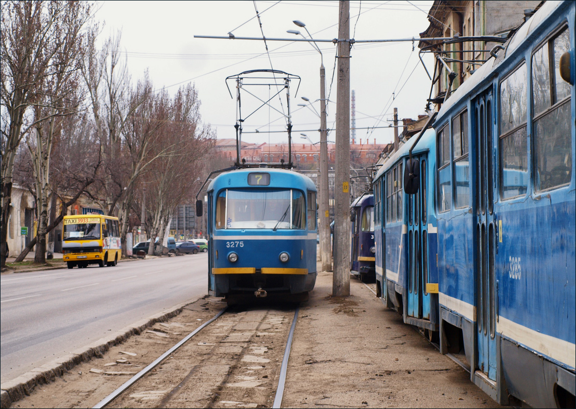 Одесса, Tatra T3R.P № 3275; Одесса — 2017 — Реконструкция путей под Пересыпским мостом