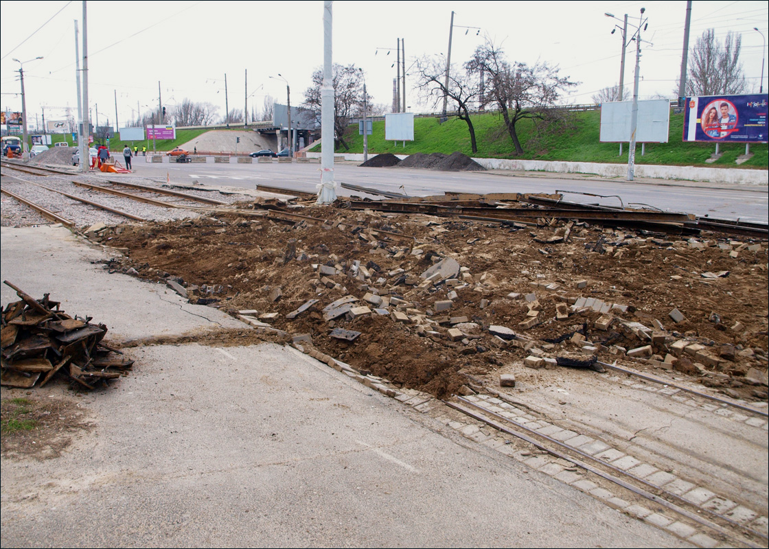 Одесса — 2017 — Реконструкция путей под Пересыпским мостом