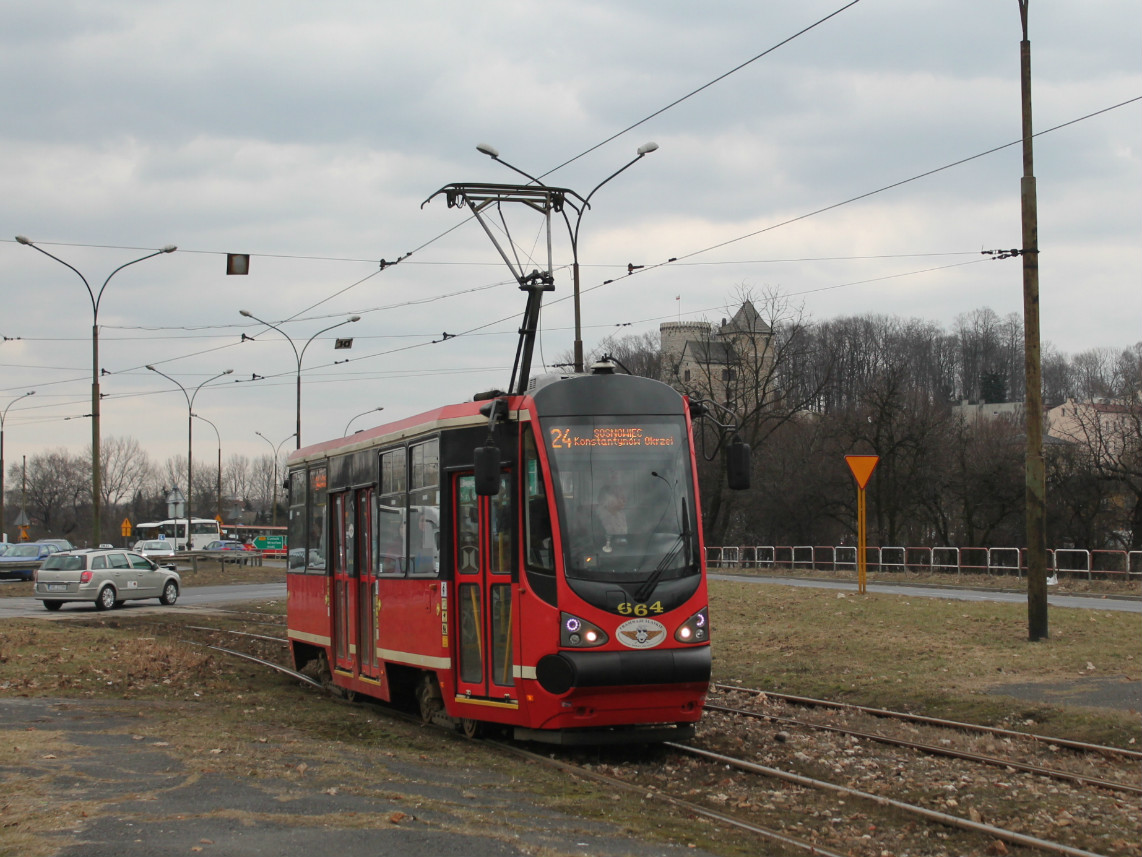 Silesia trams, Konstal 105N-HF11AC № 664