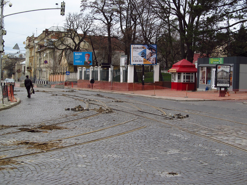 Lwów — Tracks reconstruction: Lychakivska str. [25.03.2017-31.08.2018]; Lwów — Tracks reconstruction: Mechnikova str. [14.12.2015-18.09.2017]