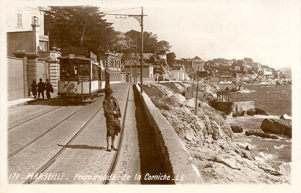 Марсель — Трамвай — Старые фотографии