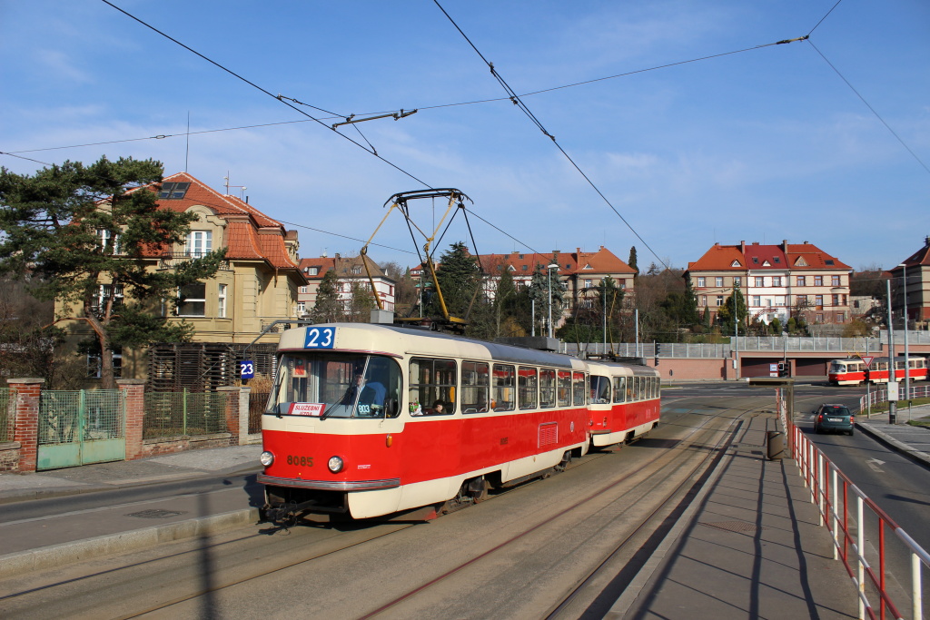 Прага, Tatra T3M № 8085; Прага — Торжественное открытие ретро-маршрута 23