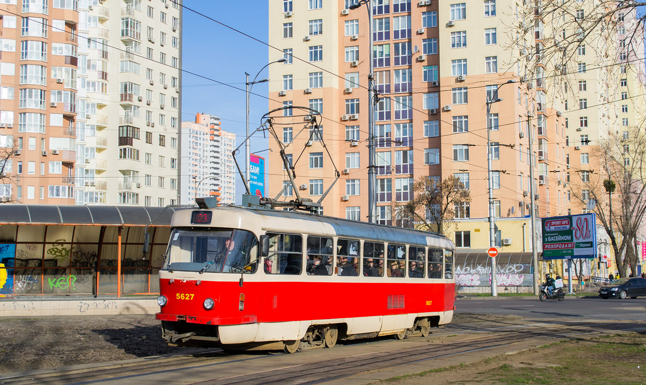 Kyiv, Tatra T3SUCS # 5627