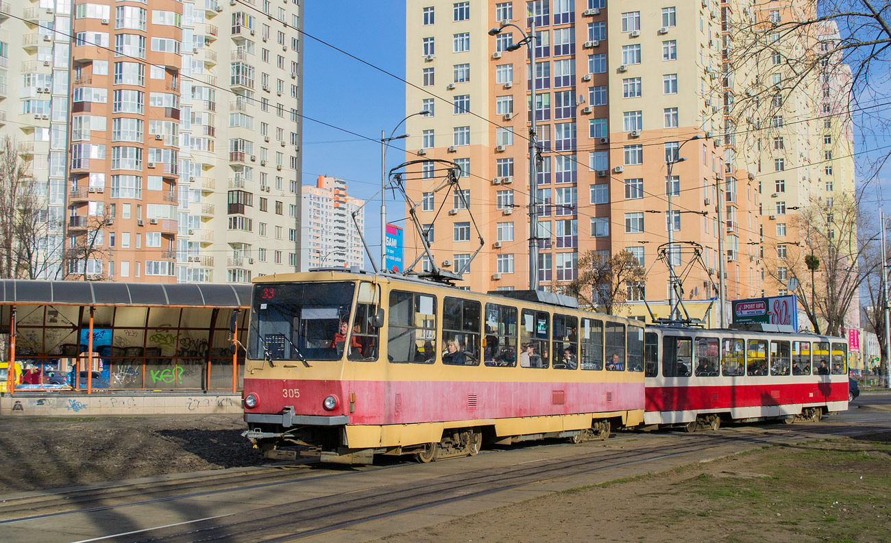 Киев, Tatra T6B5SU № 305