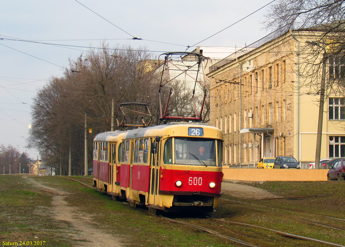 Харьков, Tatra T3SU № 600