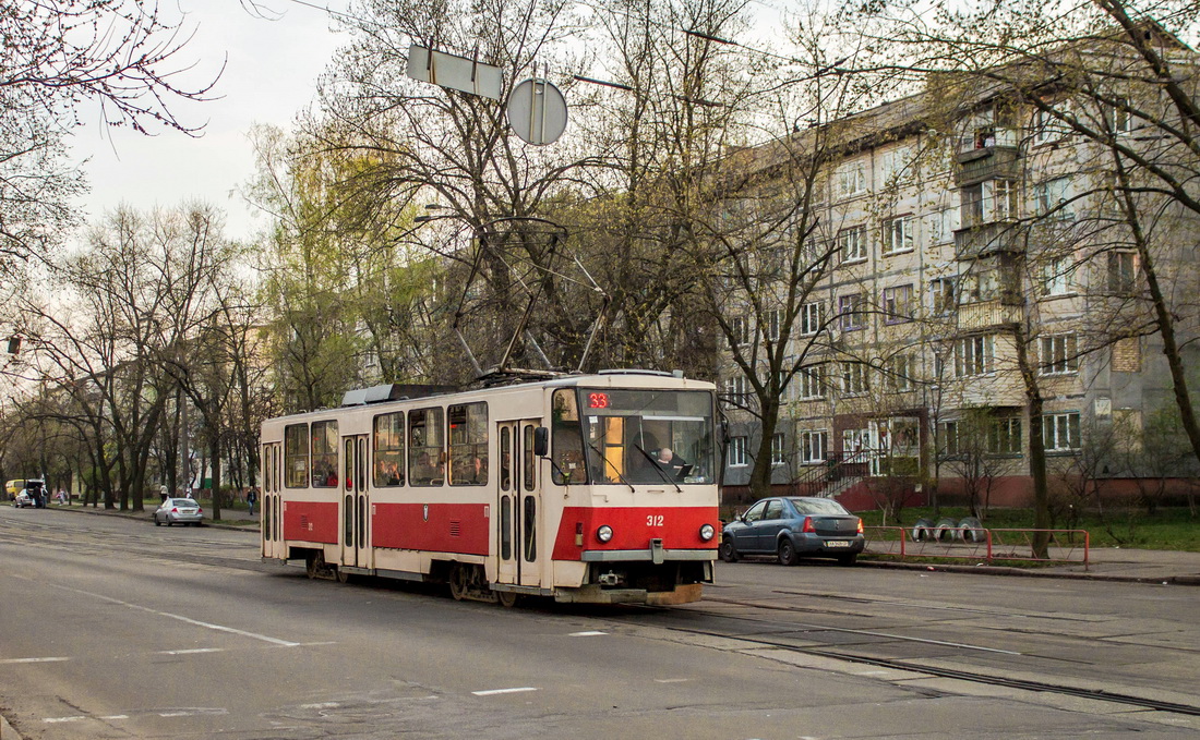 Київ, Tatra T6B5SU № 312