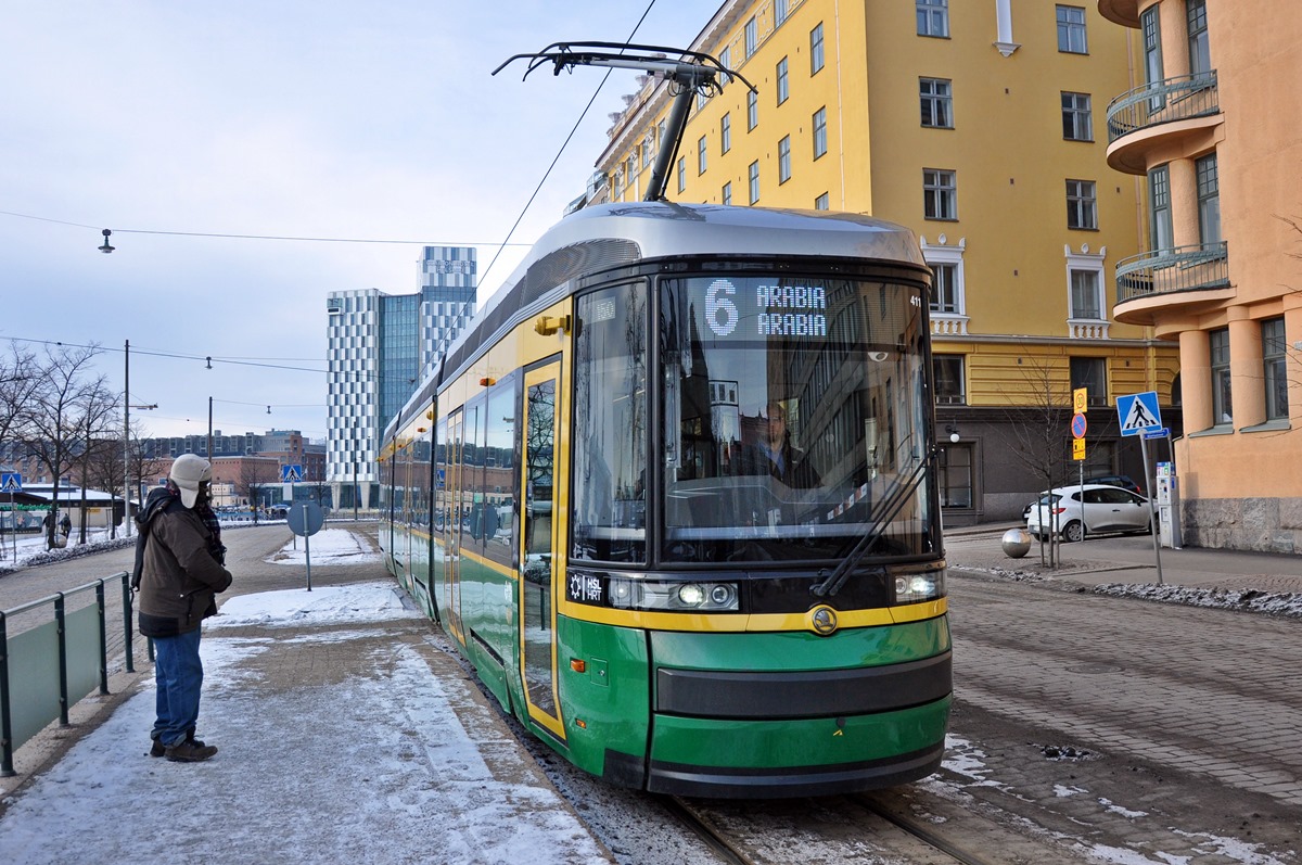 Хельсинки, Škoda ForCity Smart Artic MLNRV3 № 411