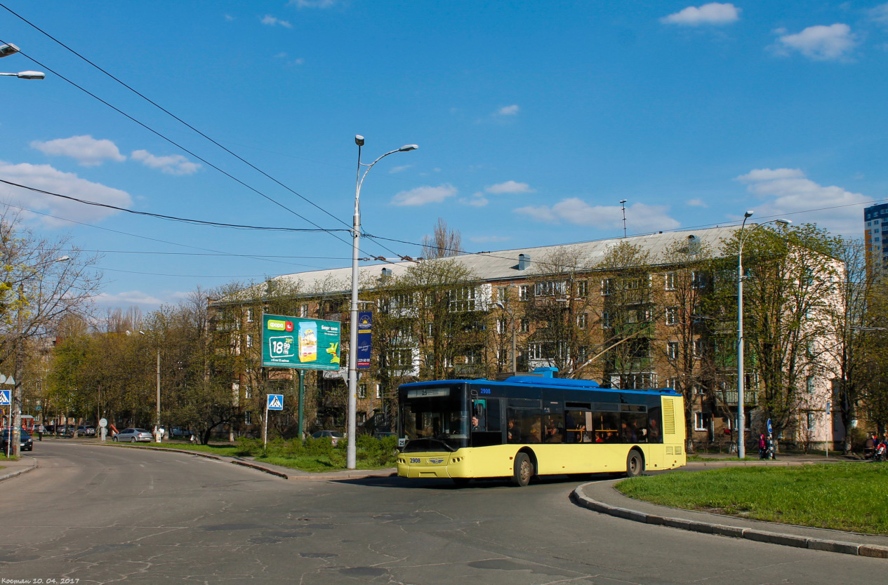 Киев, ЛАЗ E183D1 № 2908