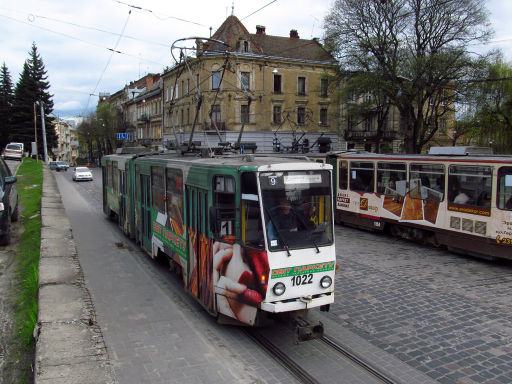 Lviv, Tatra KT4SU № 1022