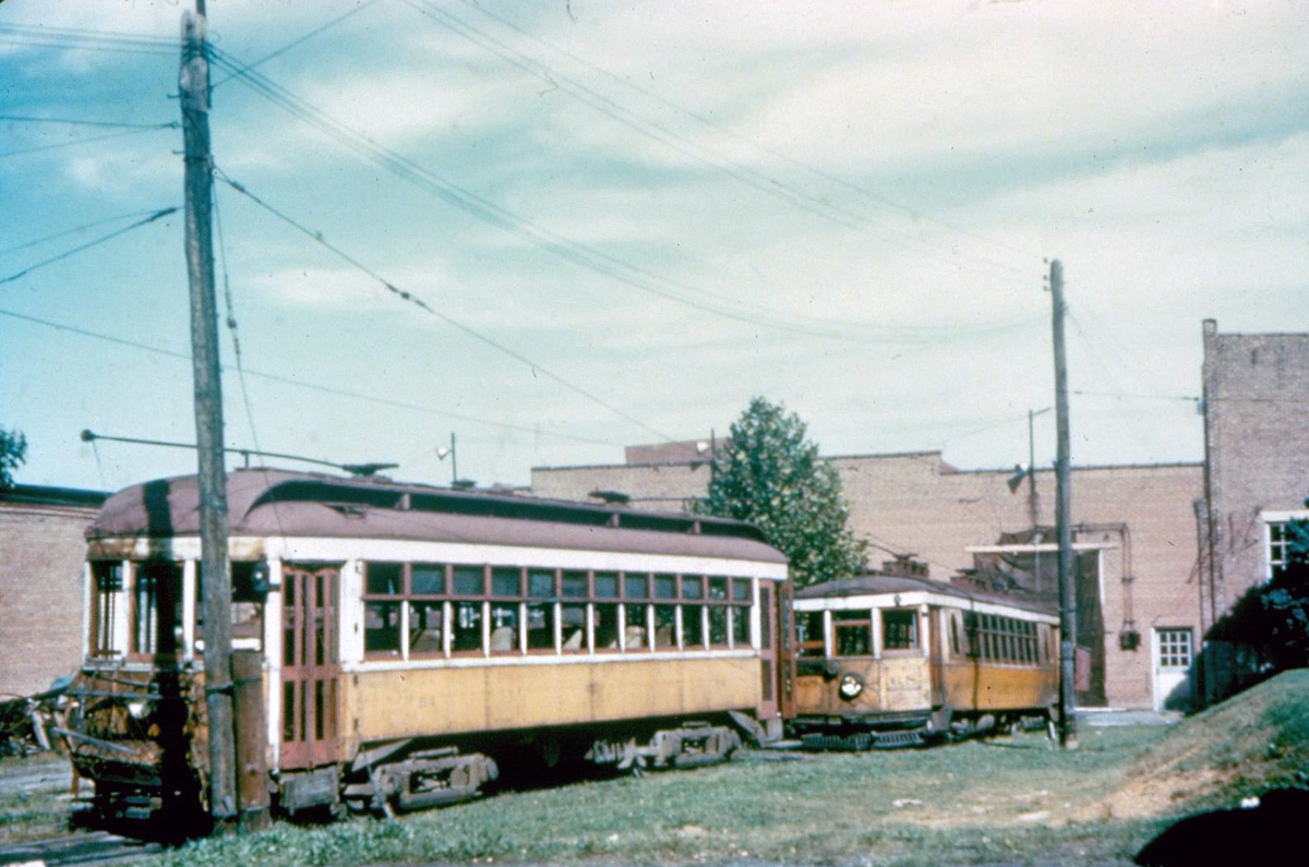 Lancaster, PA, Brill 4-axle motor car № 54; Lancaster, PA, Cincinnati 4-axle motor car № 68