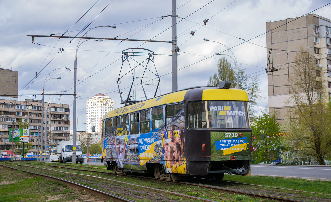 Kyiv, Tatra T3SU # 5729