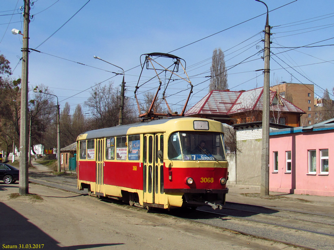 Kharkiv, Tatra T3SU N°. 3068