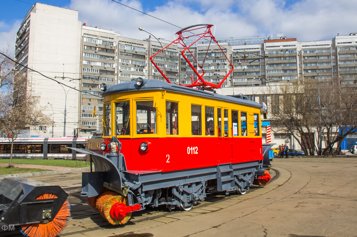 Moskva, GS-4 (GVRZ) № 0112; Moskva — Parade to 118 years of Moscow tramway on April 15, 2017