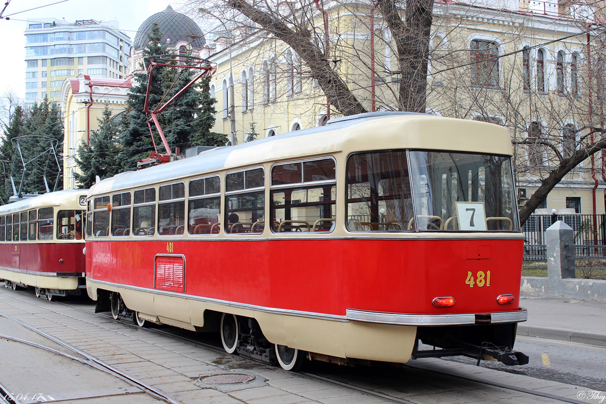 Moskau, Tatra T3SU (2-door) Nr. 481